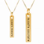 engraved coordinates jewelry