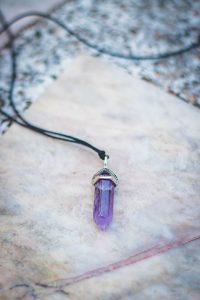 amethyst stone custom necklace