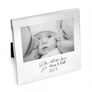 with all our love engraved handwriting frame