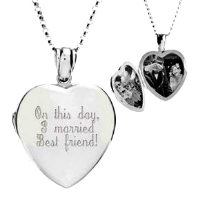 sterling silver engraved lockets for women