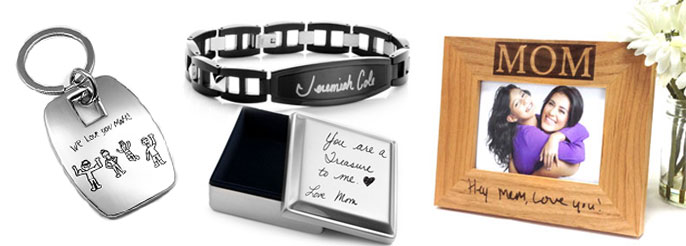 engraved handwritten jewelry and gifts