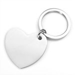 personalized heart key chain