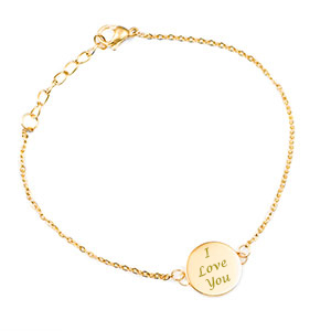 custom engraved i love you bracelet