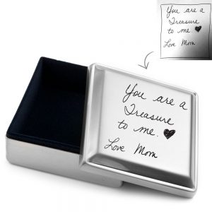 engraved handwriting jewelry boxes
