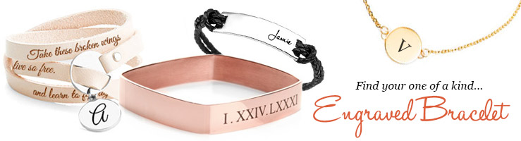 engraved bracelets