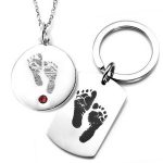 custom engraved baby footprints