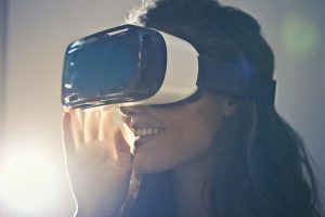 Woman Playing Virtual Reality