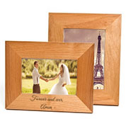 wood engraved picture frame 