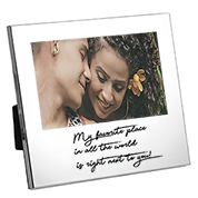 Silver Tone Personalized Photo Frame