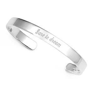 personalized sterling silver cuff bracelet