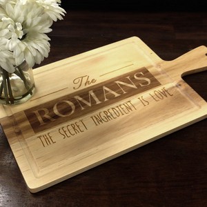 personalized wood cutting board