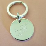 sterling silver personalized keychain