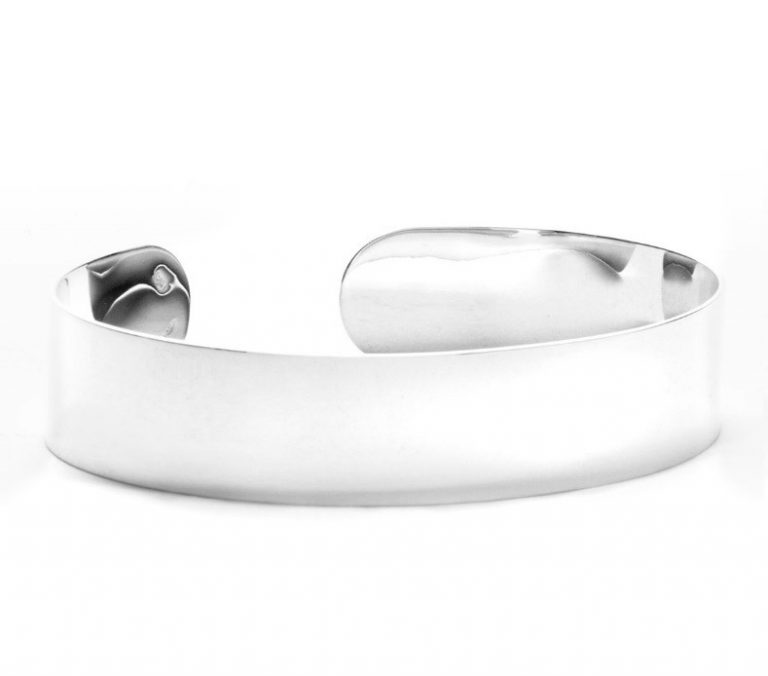 Sterling Silver Wide Cuff Bracelet